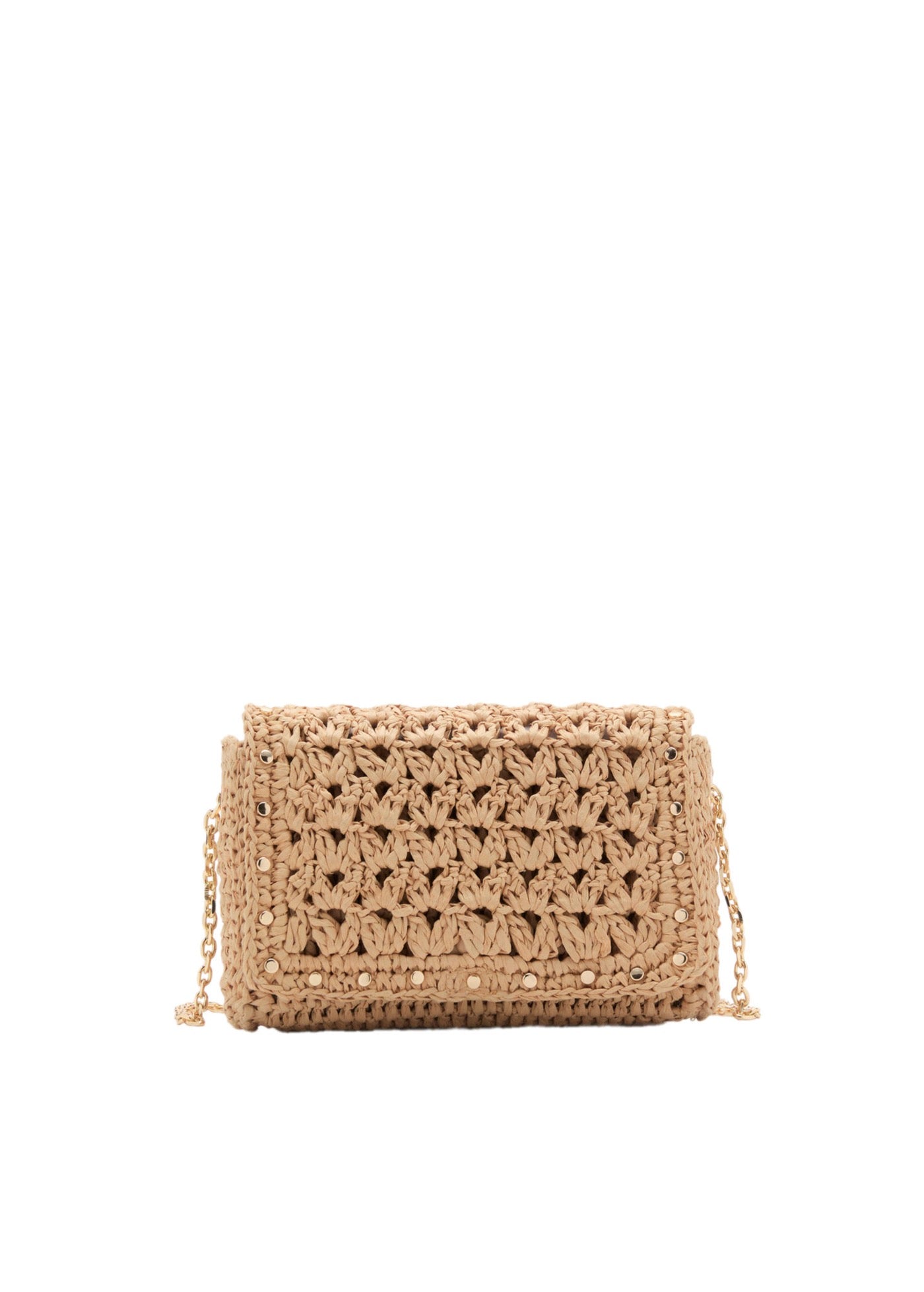 Mini Sac Bandoulière En Fibre Naturelle