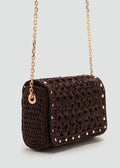 Mini Sac Bandoulière En Fibre Naturelle