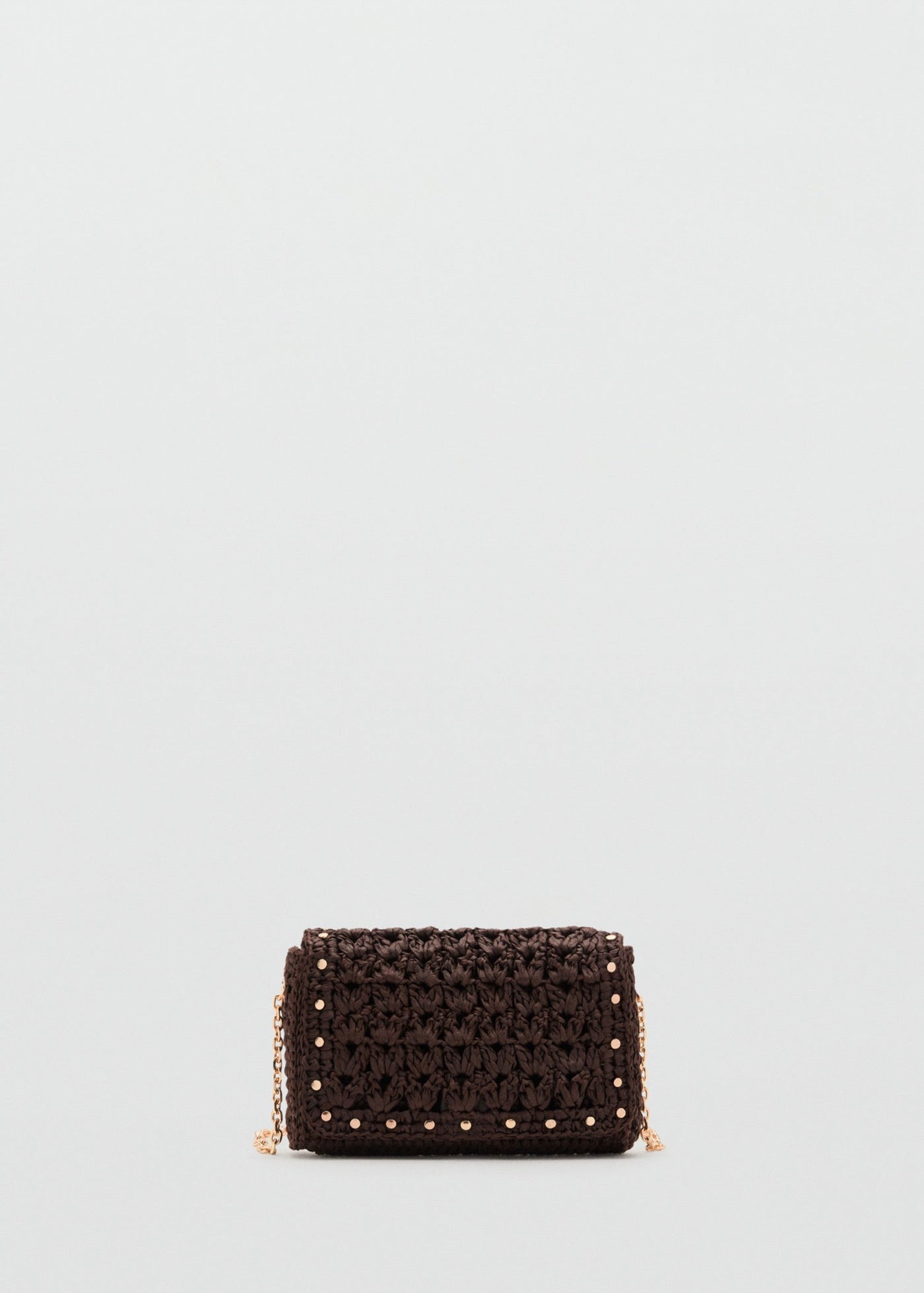 Mini Sac Bandoulière En Fibre Naturelle