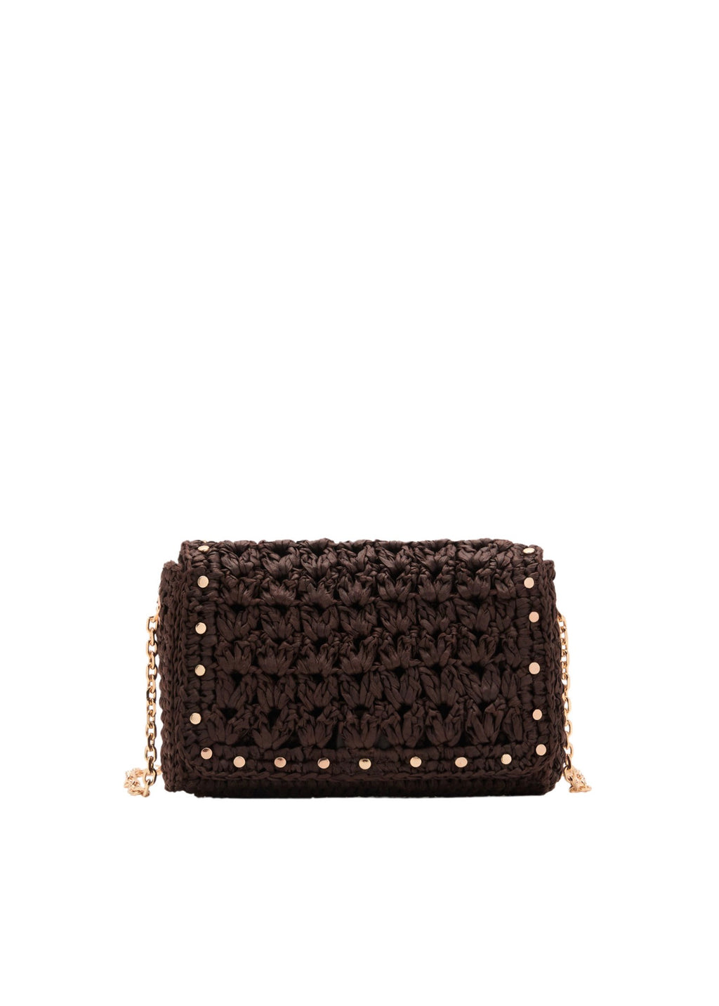 Mini Sac Bandoulière En Fibre Naturelle