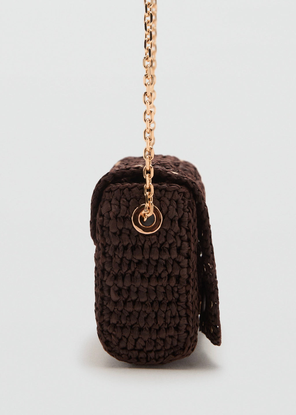 Mini Sac Bandoulière En Fibre Naturelle