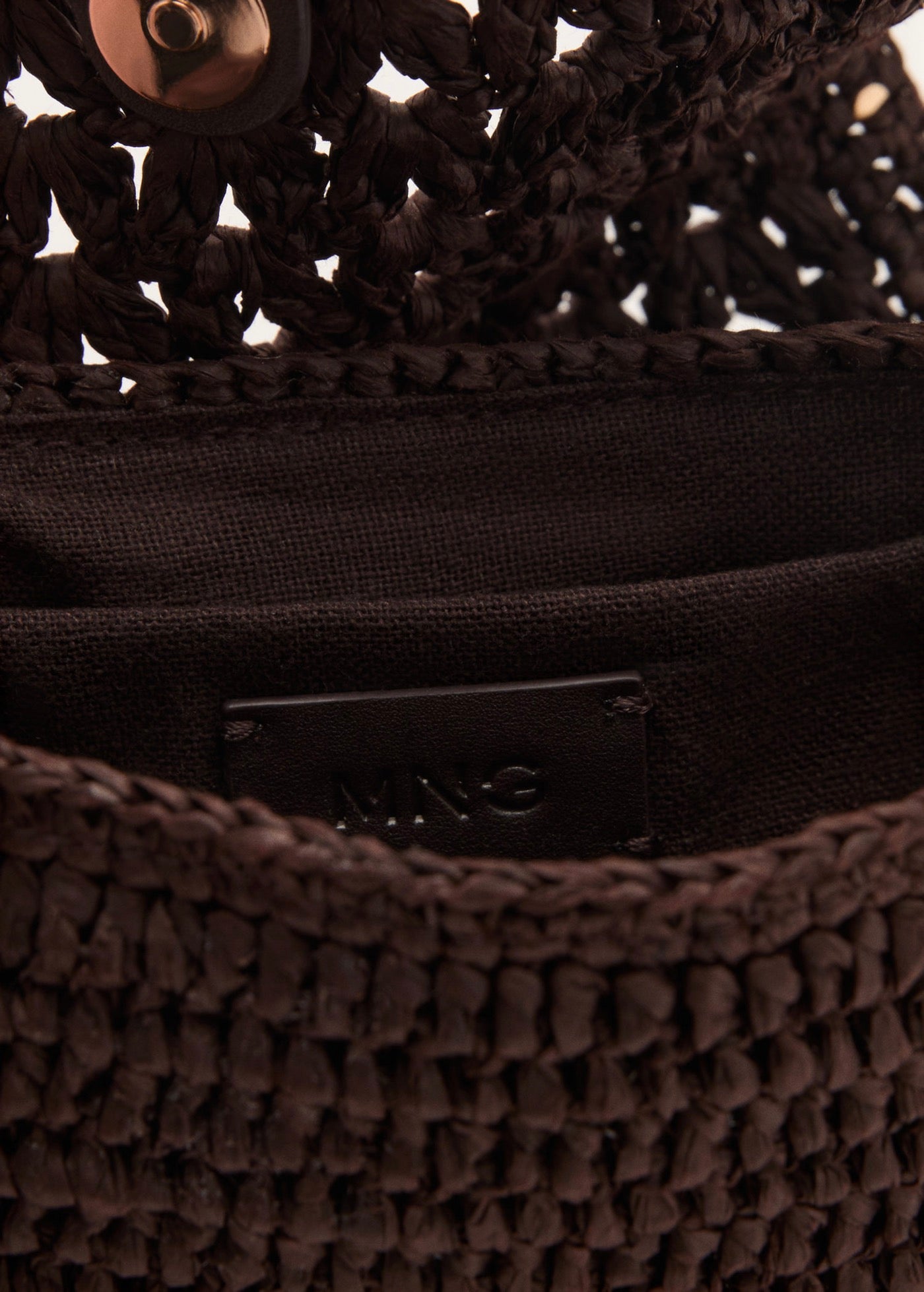 Mini Sac Bandoulière En Fibre Naturelle
