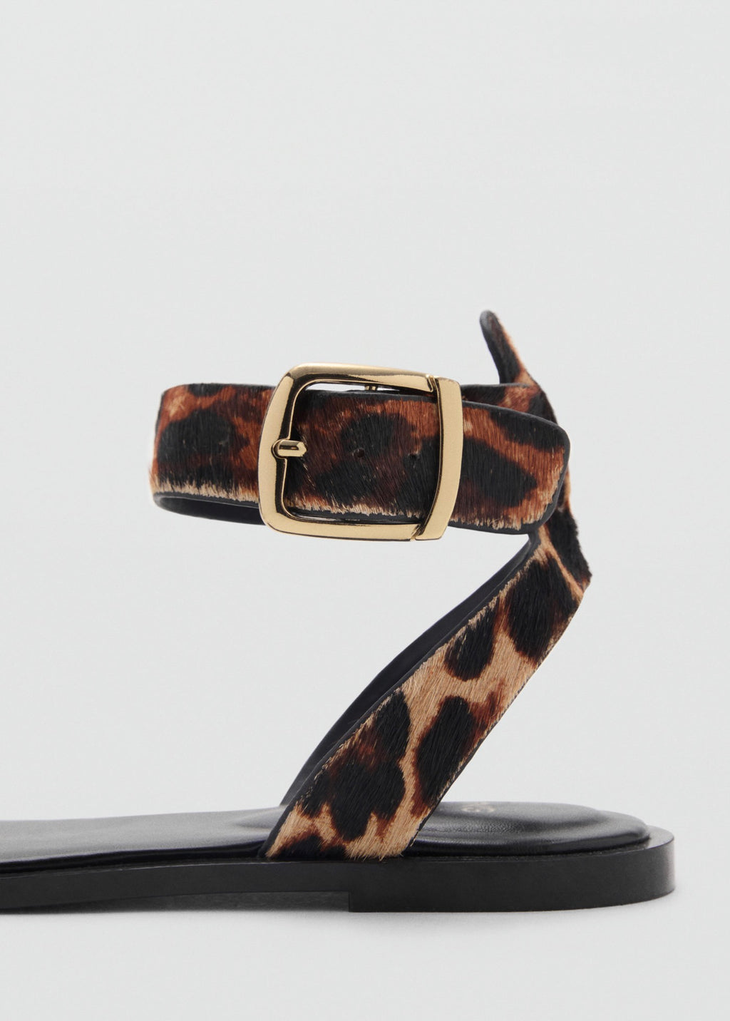 Sandale Cuir Imprimé Animal