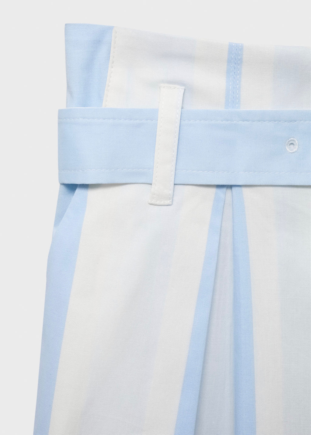 Pantalon Style Jupe-Culotte À Rayures Avec Ceinture
