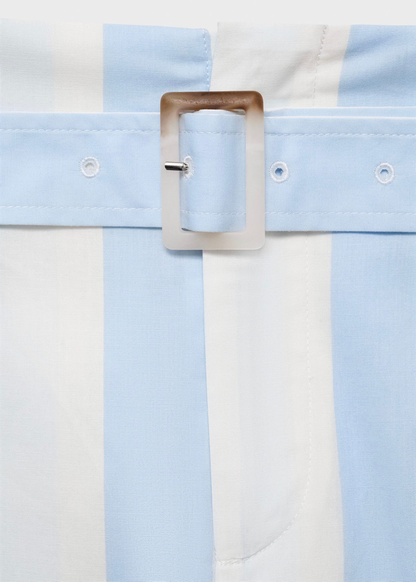 Pantalon Style Jupe-Culotte À Rayures Avec Ceinture