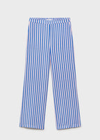 Pantalon Droit Imprimé Rayures