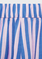 Pantalon Droit Imprimé Rayures