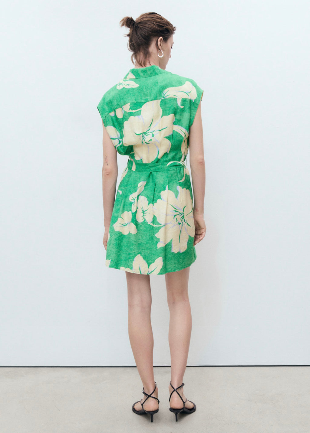 Robe Imprimée Avec Ceinture