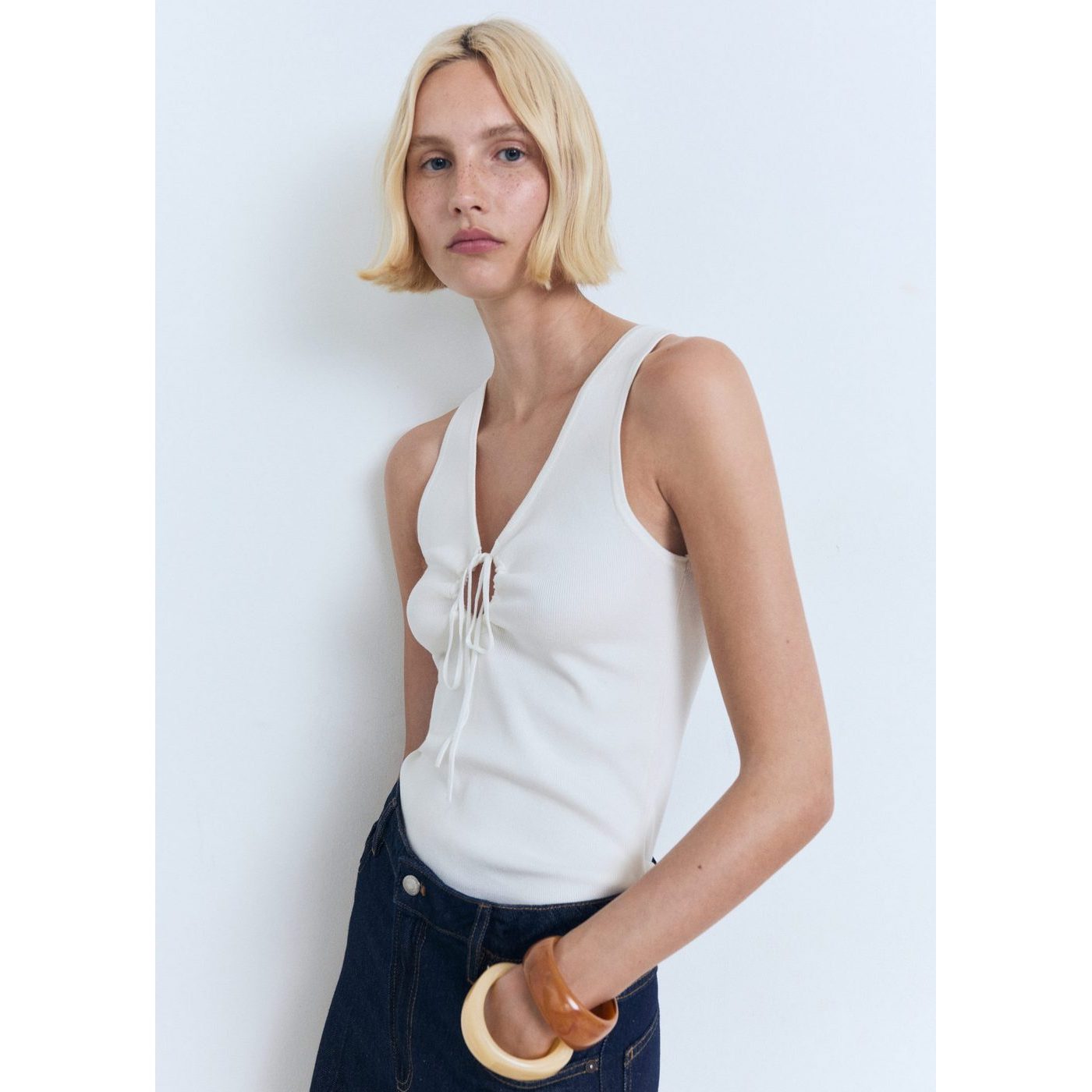 Top Forat - Ecru