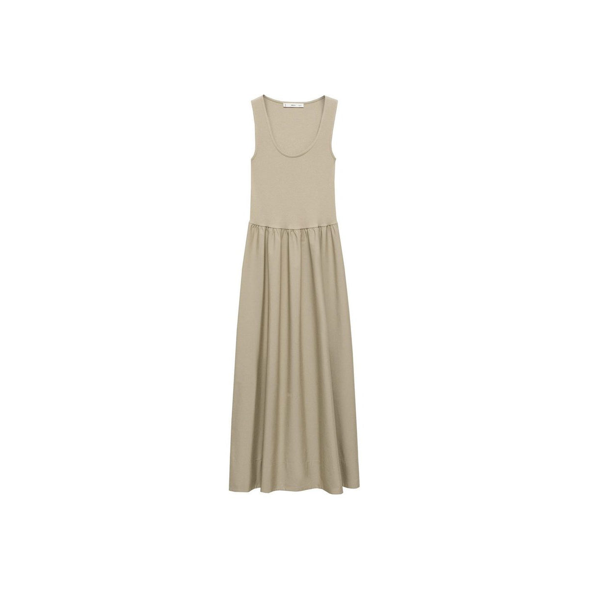 Robe Évasée Tissu Combiné