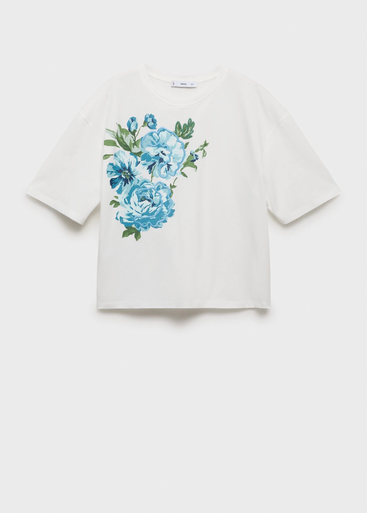 T-Shirt Coton Imprimé Fleur