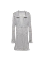 Robe Lurex Détails Ajourés