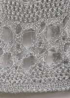 Robe Lurex Détails Ajourés