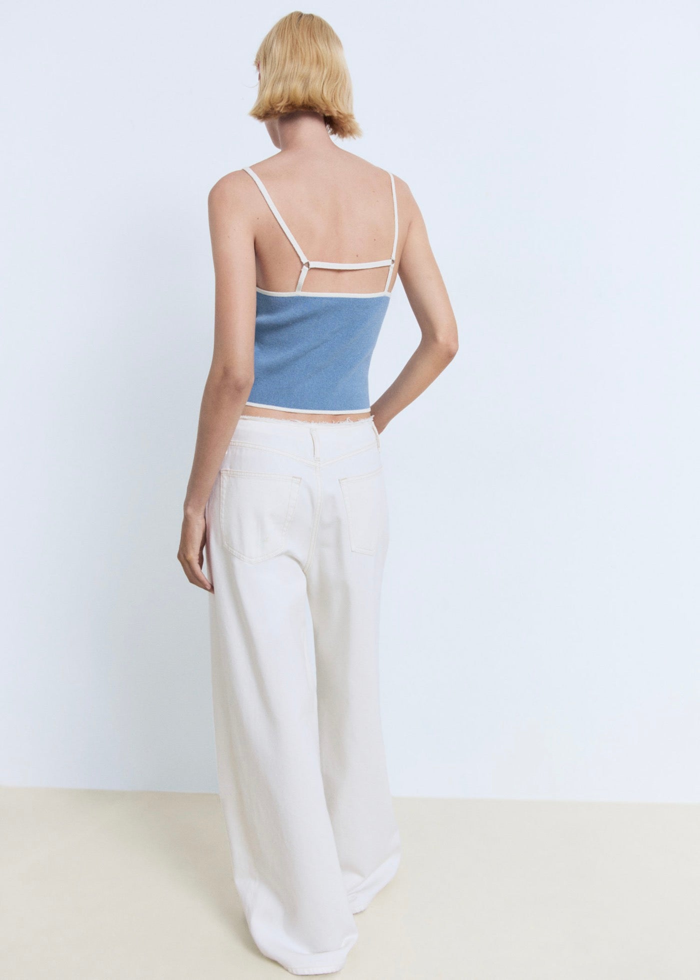 Top Maille Bords Contrastants