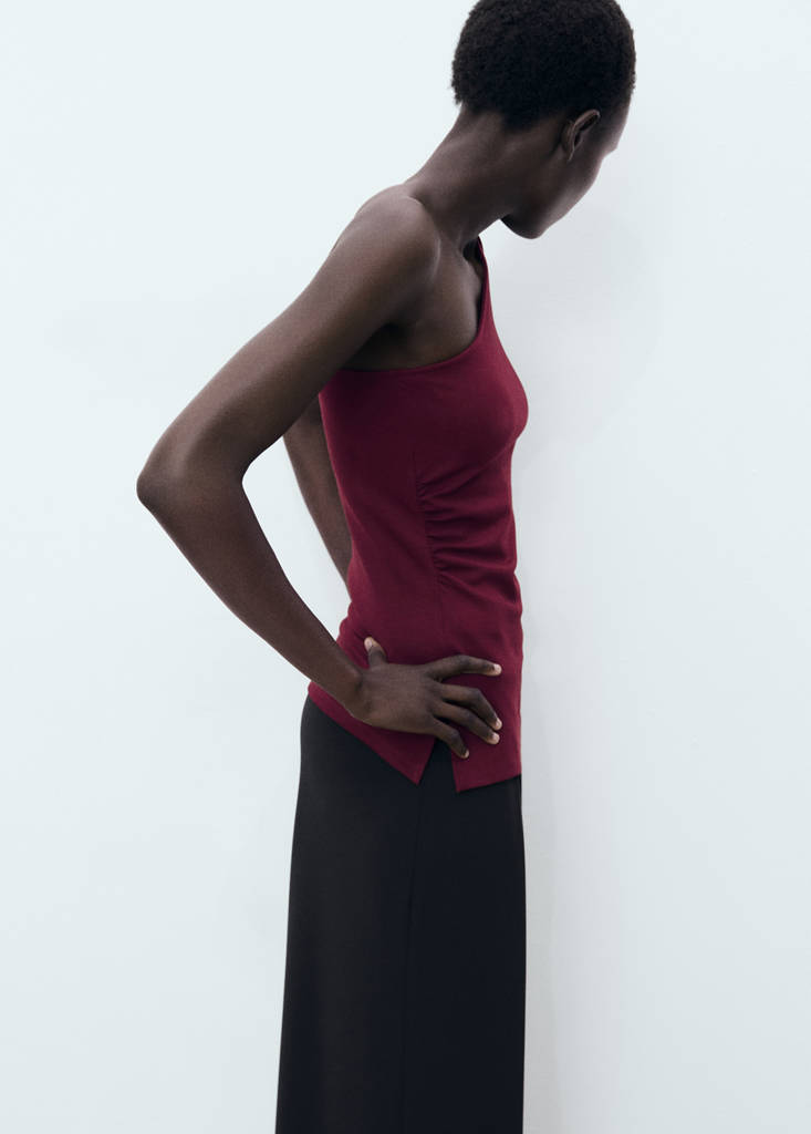 Top Asymétrique Drapé