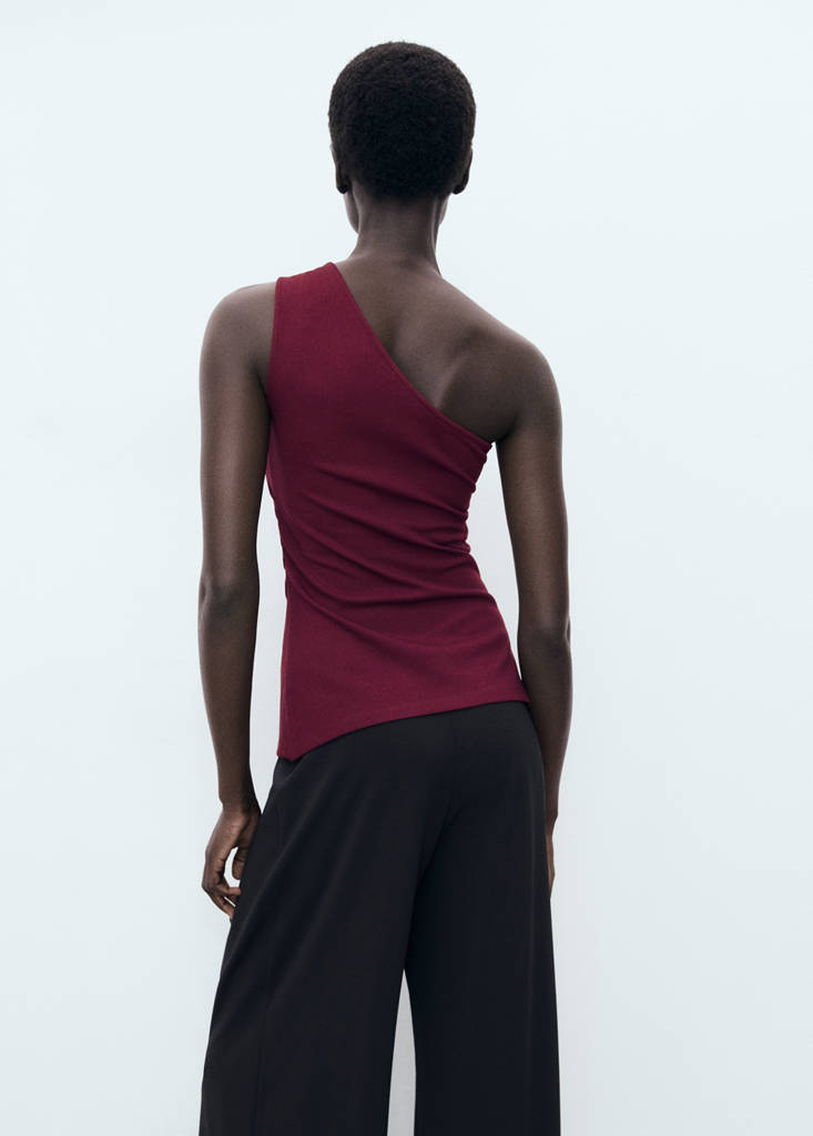 Top Asymétrique Drapé