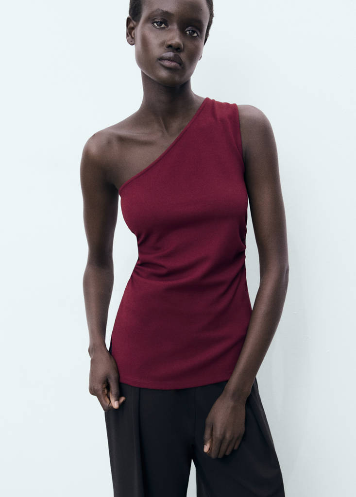 Top Asymétrique Drapé