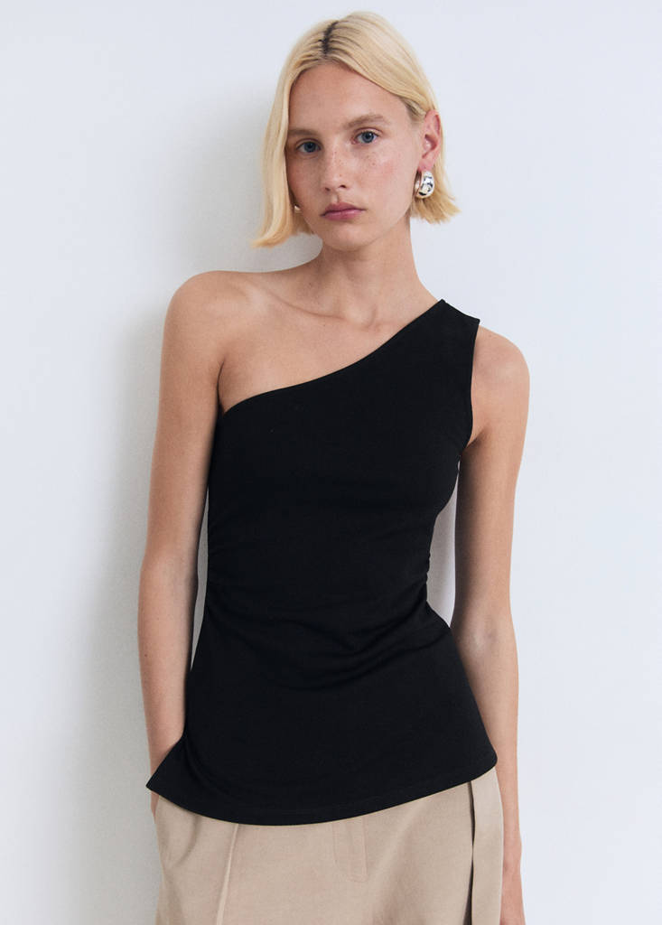 Top Asymétrique Drapé