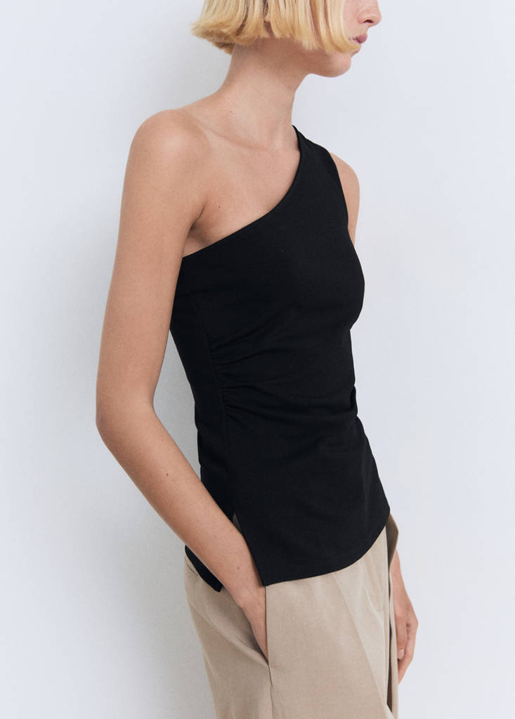 Top Asymétrique Drapé
