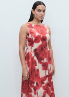 Robe Évasée Avec Imprimé À Fleurs