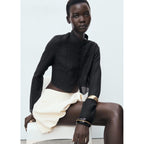 Blouse Mandarin - Black