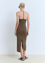 Robe Midi Décolletée Dans Le Dos