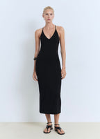 Robe Midi Décolletée Dans Le Dos