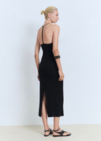 Robe Midi Décolletée Dans Le Dos