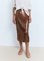 Jupe Midi À Paillettes