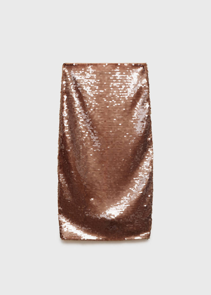 Jupe Midi À Paillettes
