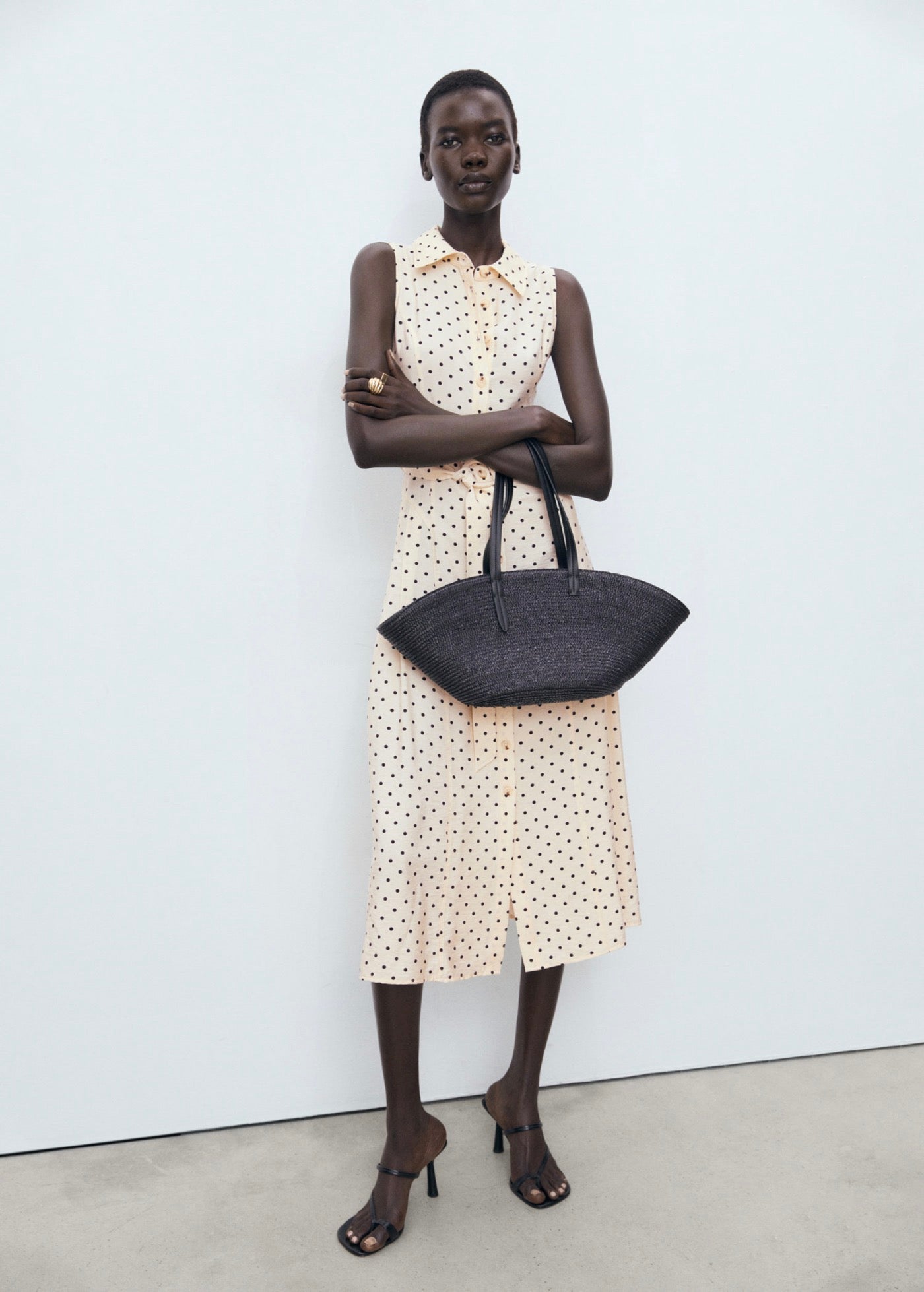 Robe Chemisier À Pois