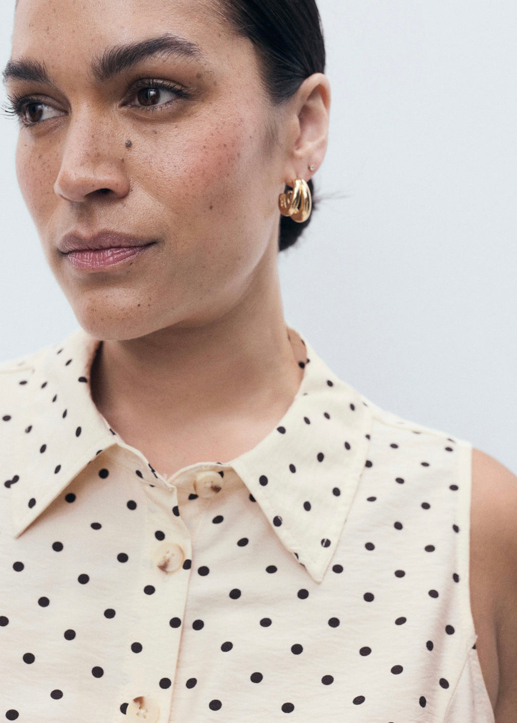 Robe Chemisier À Pois