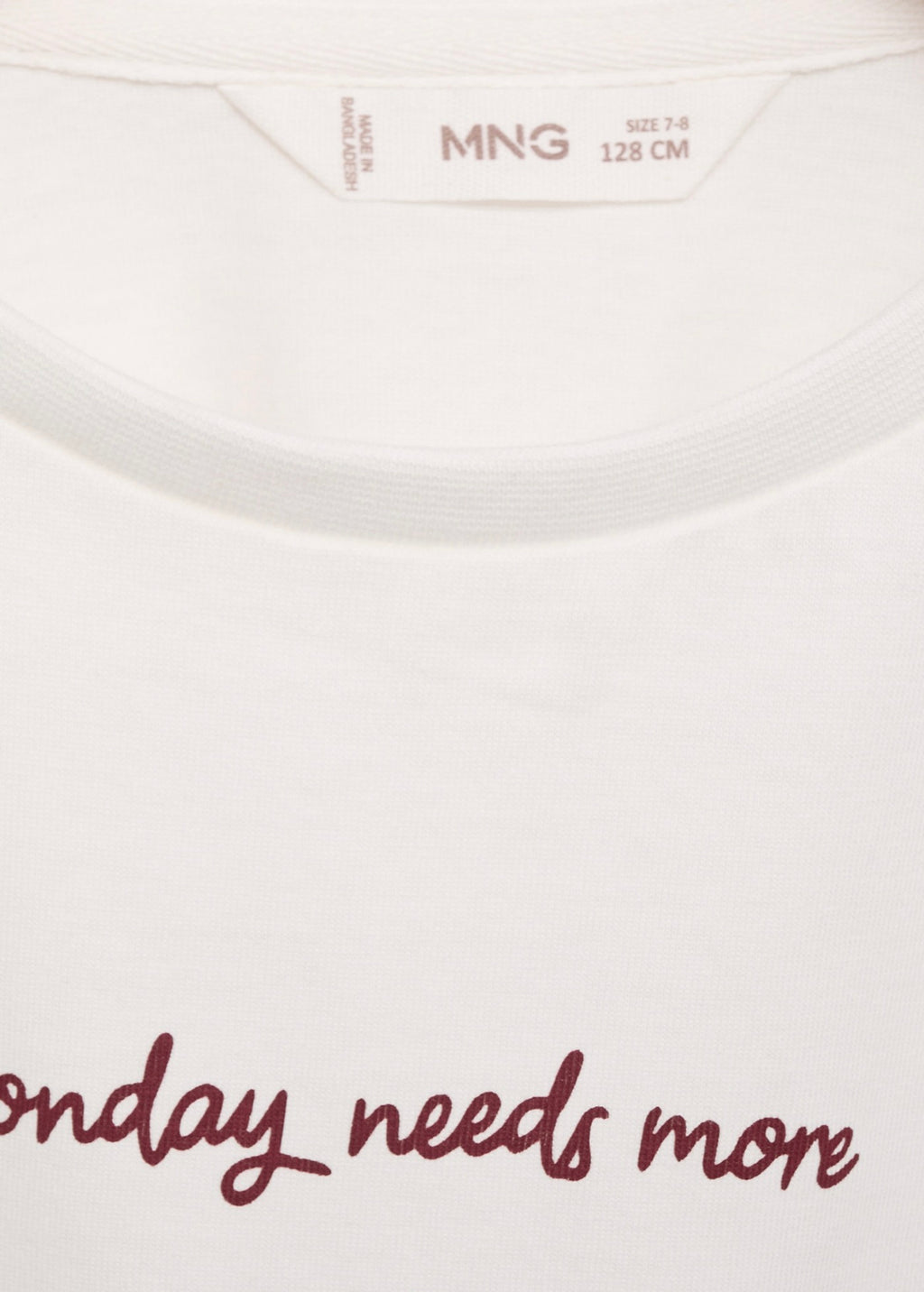 Camiseta Week Blanco Roto - Niña