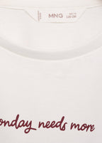 Camiseta Week Blanco Roto - Niña