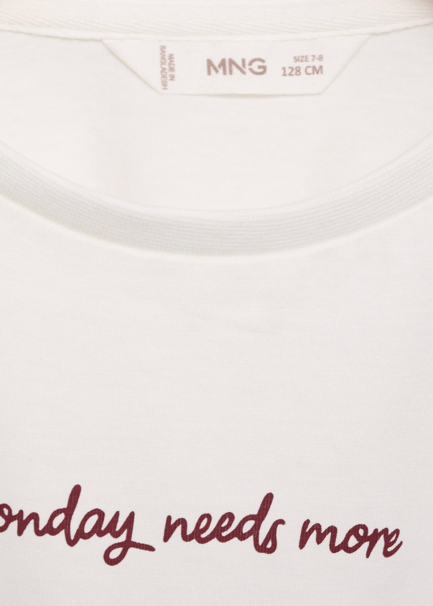 Camiseta Week Blanco Roto - Niña