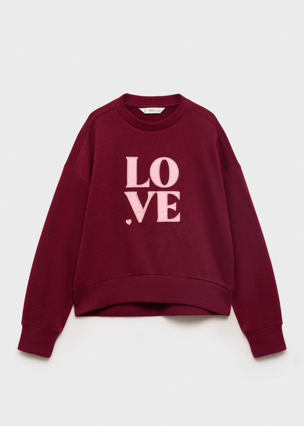 Sweat Lundi Grenat - Fille