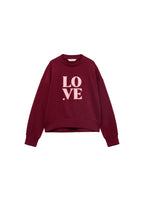 Sweat Lundi Grenat - Fille