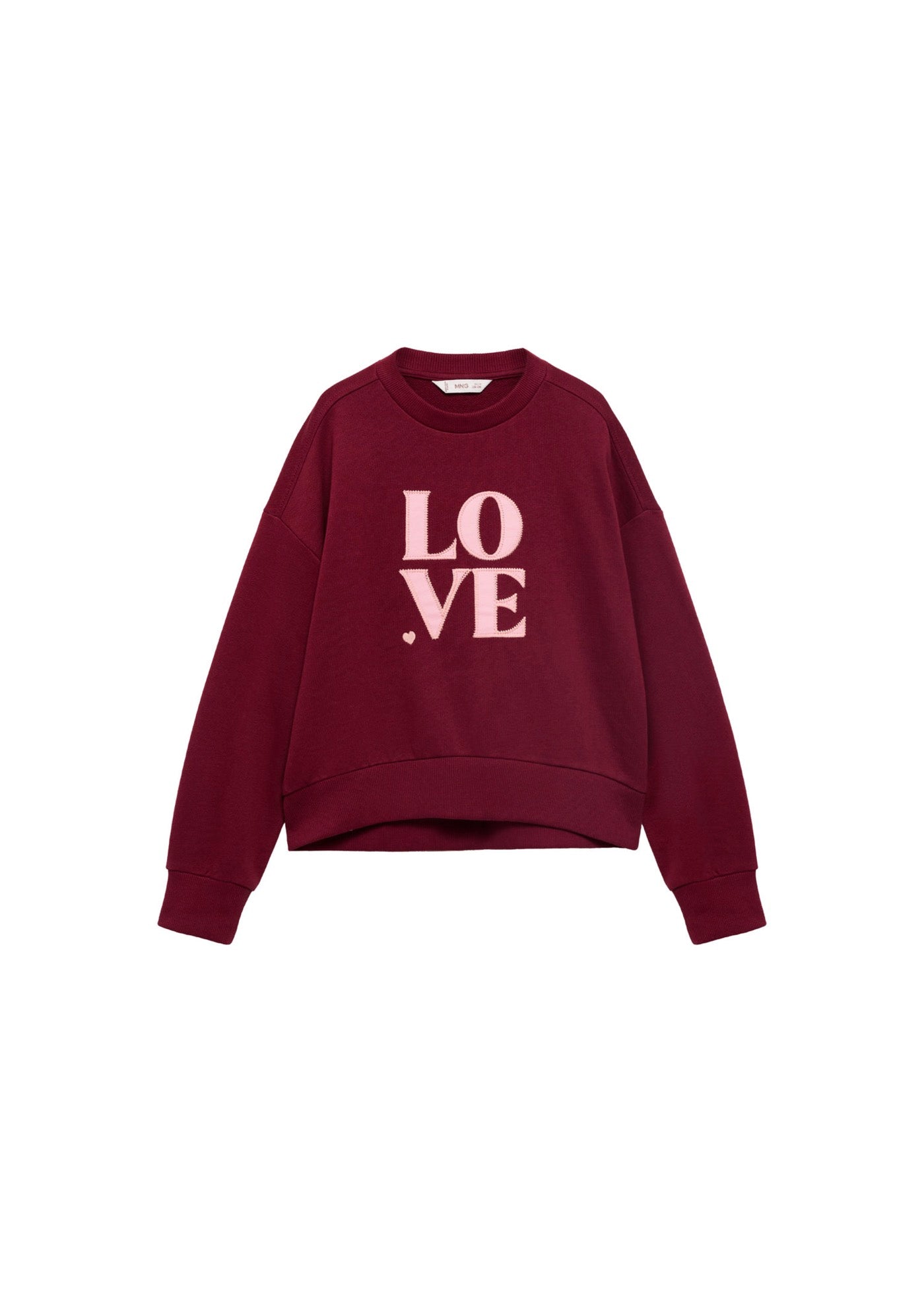 Sweat Lundi Grenat - Fille