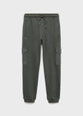 Pantalon Cargo Vert Forêt - Garçon