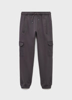 Pantalón Cargo Gris Antracita - Niño