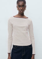 T-Shirt Coton Poignets Boutonnés