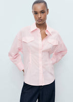 Chemise Pinces À Poches