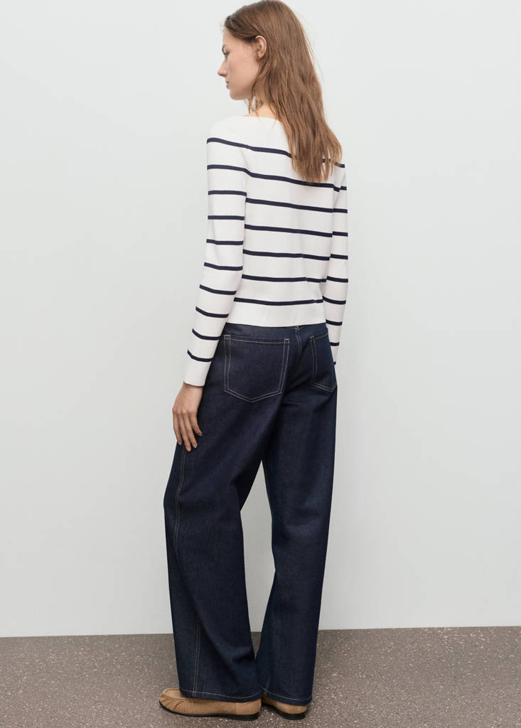 Pull-Over Maille Fine Col Bateau