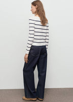 Pull-Over Maille Fine Col Bateau