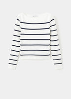 Pull-Over Maille Fine Col Bateau