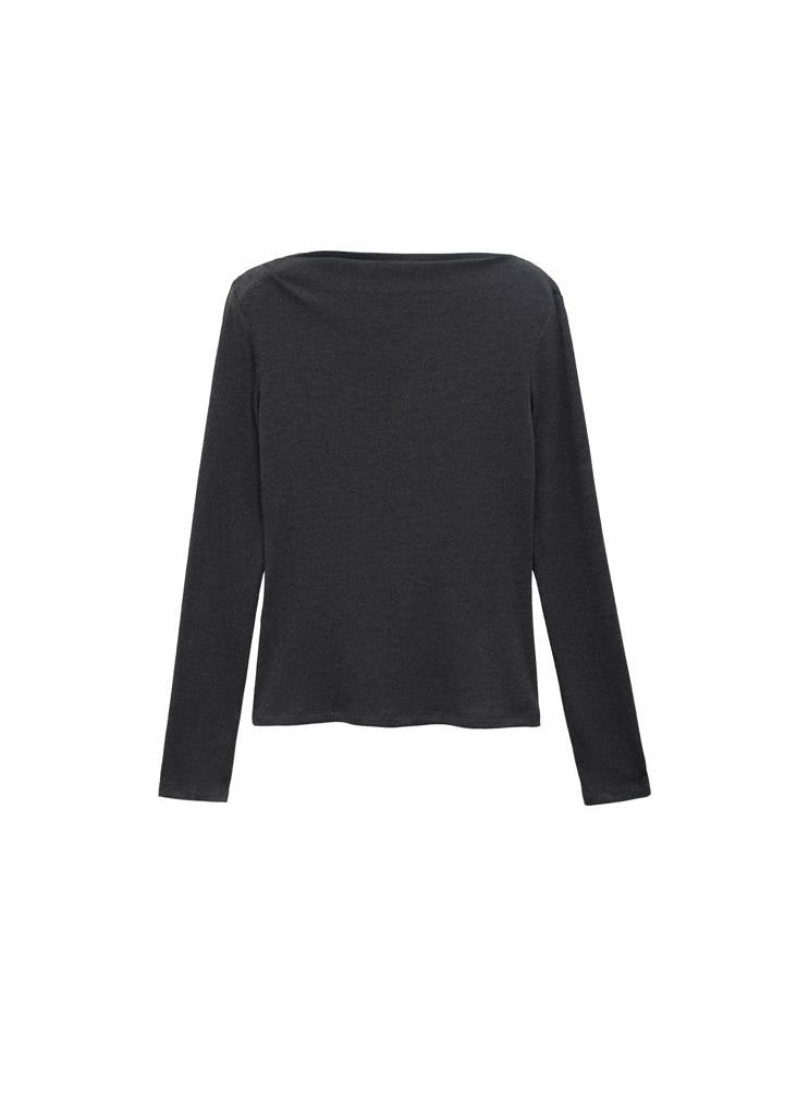 T-Shirt Col Bateau Manches Longues