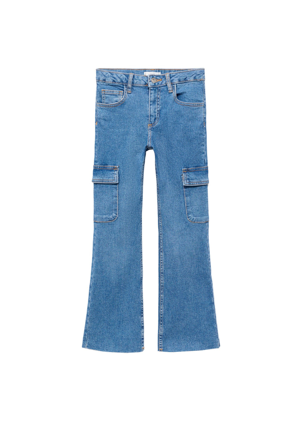 Jean Cargo Bleu Moyen - Fille