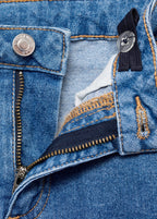 Jean Cargo Bleu Moyen - Fille