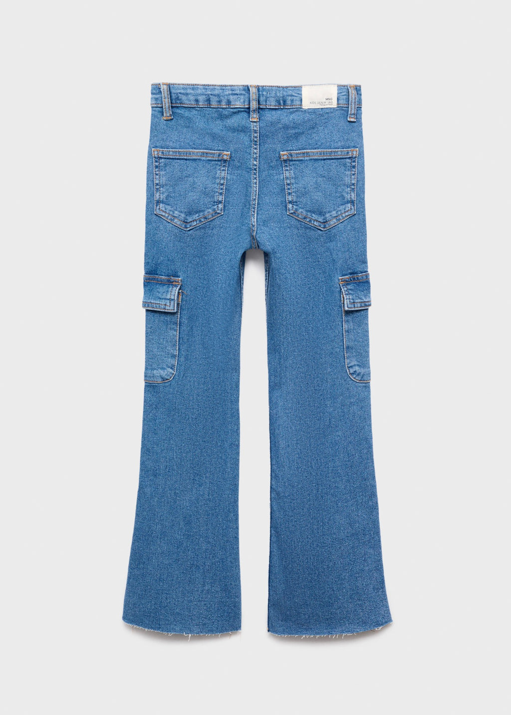 Jean Cargo Bleu Moyen - Fille