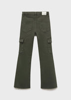 Jean Cargo Vert Forêt - Fille